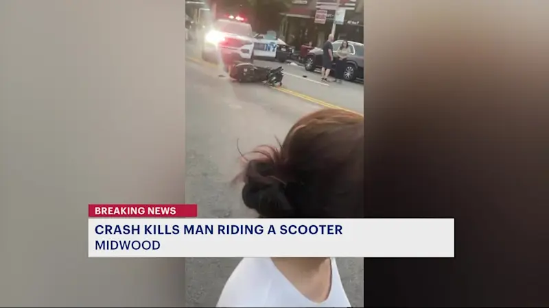 Story image: Man on scooter killed in crash with BMW in Midwood
