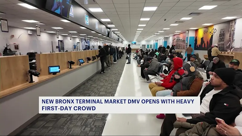Story image: New Bronx Terminal Market DMV opens with heavy first-day crowds