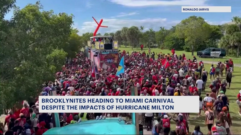 Story image: Brooklyn residents head to Florida to prep for Miami Carnival as thousands evacuate area ahead of Hurricane Milton