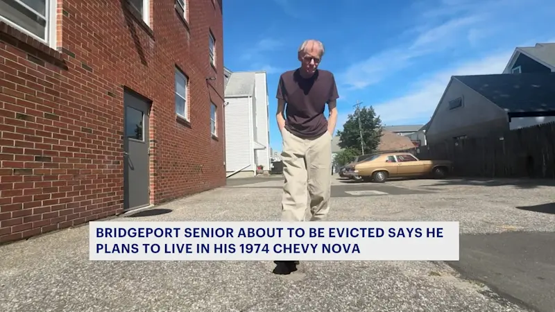 Story image: 'I'm going to have to live in my car.' Bridgeport senior facing eviction plans to move into his 1974 Chevy Nova
