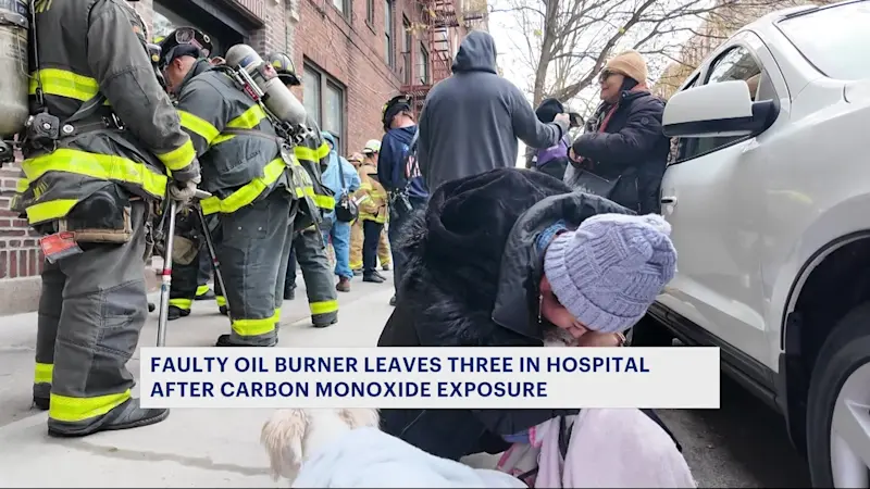 Story image: Faulty oil burner leaves 3 hospitalized after carbon monoxide exposure in Soundview
