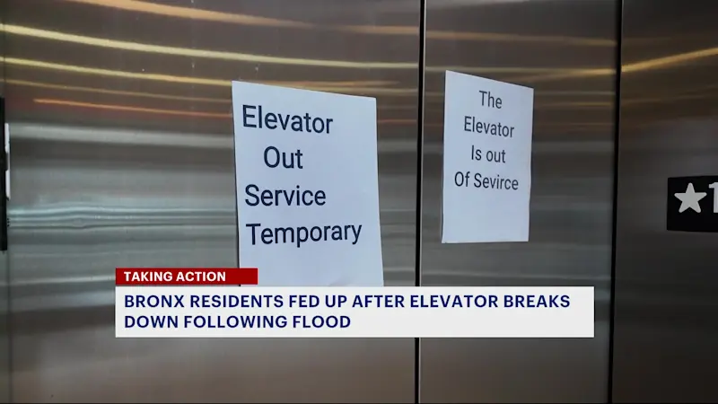 Story image: Mount Hope residents struggle with broken elevator after flood; repairs underway
