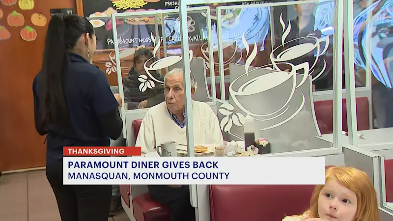 Story image: Paramount Diner in Manasquan offers free Thanksgiving breakfast
