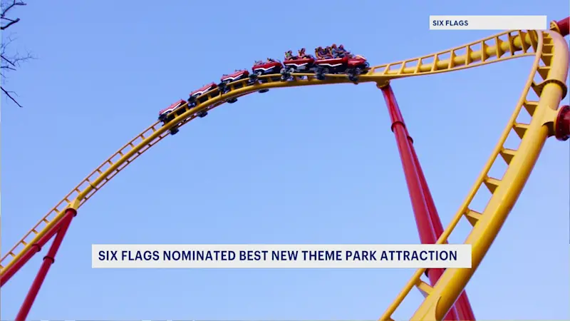 Story image: The Flash: Vertical Velocity at Six Flags ride nominated for best new attraction