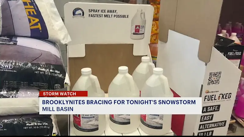 Story image: Brooklynites prepare for first snowstorm of the season