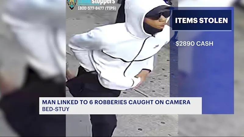 Story image: Suspect in month-long crime spree targeting women caught on camera in Bed-Stuy
