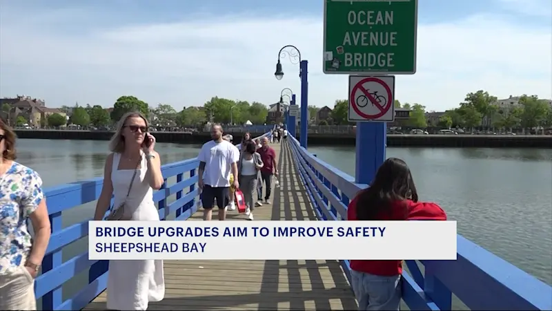 Story image: Ocean Avenue Pedestrian Bridge in Sheepshead Bay nears end of construction