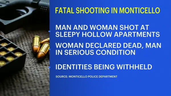 Early morning shooting in Monticello leaves 1 dead, 1 hospitalized