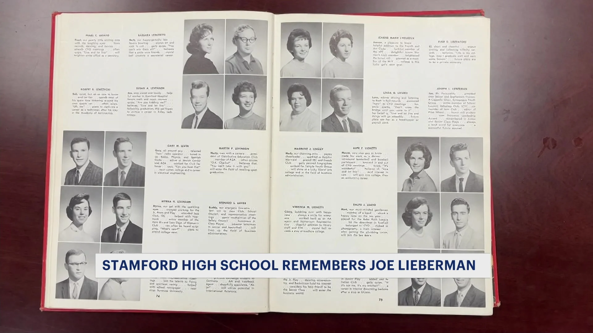 Stamford High School remembers Joe Lieberman