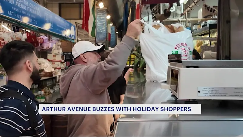 Story image: Bronx shoppers and store owners prepare for Thanksgiving 