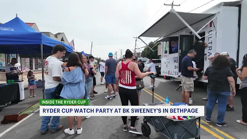 Story image: Fans from around the world enjoy Ryder Cup action at Bethpage street fair