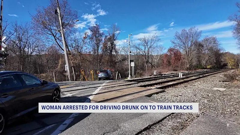 Story image: Woman who drove 2 miles on Metro-North tracks charged with DWI 