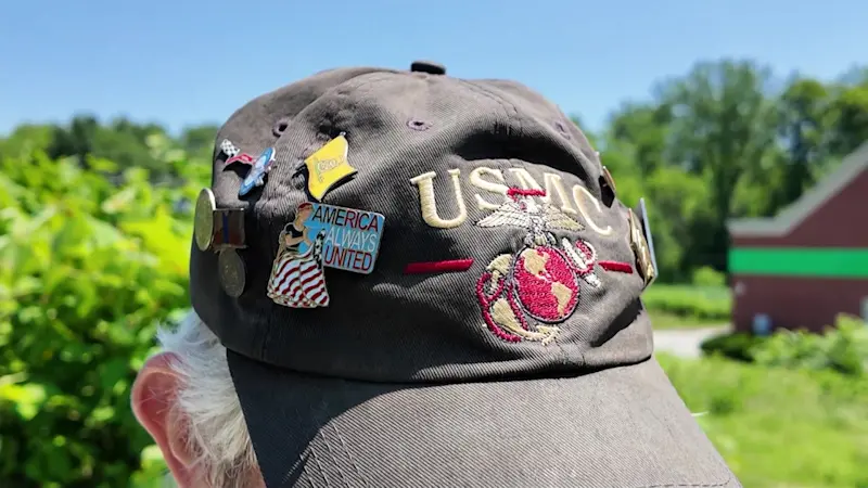 Story image: Group of vets displays flags to honor July Fourth