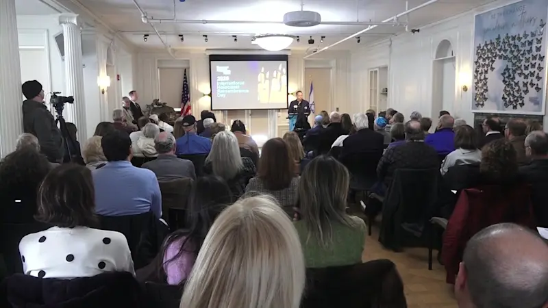 Story image: Holocaust survivors take part in Glen Cove remembrance ceremony