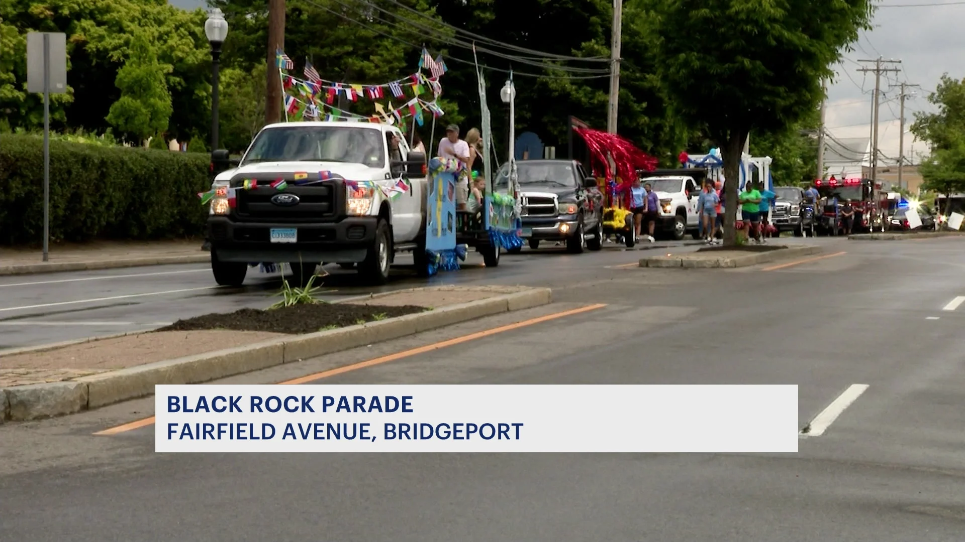 Wet weather doesn't damper Black Rock Parade celebrations in Bridgeport
