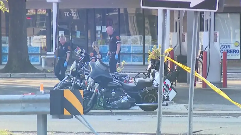 Story image: At least 7 facing rioting charges after fight between bikers escalates at Lindenhurst gas station