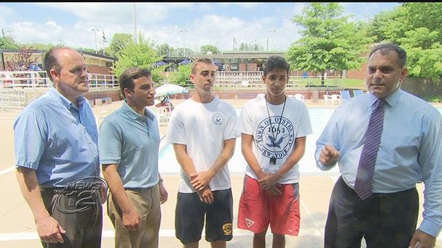 Oyster Bay lifeguards praised for saving infant from drowning