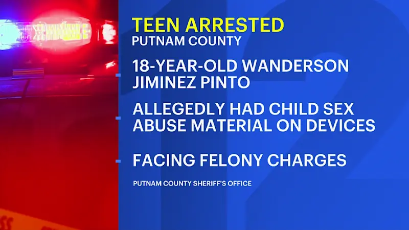Story image: Putnam County teen charged with possessing child sex abuse material