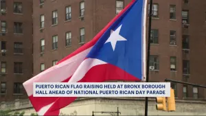 Puerto Rican flag raised at Bronx Borough Hall ahead of annual parade