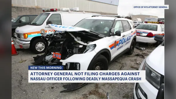 AG: No charges filed against Nassau officer following fatal Massapequa crash