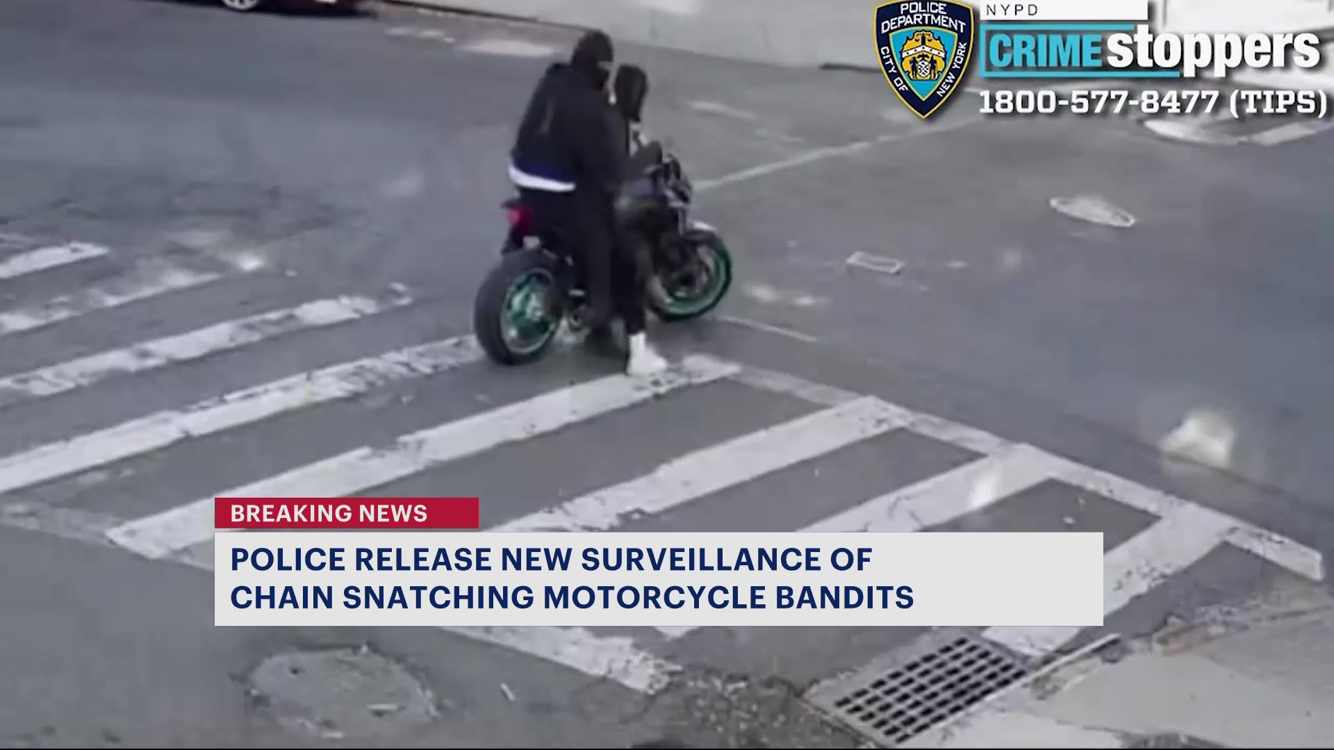 NYPD Release New Footage Of Chain-snatching Bandits