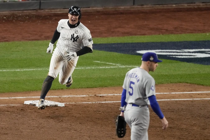 Story image: Volpe helps keep Yankees World Series chances alive with grand slam