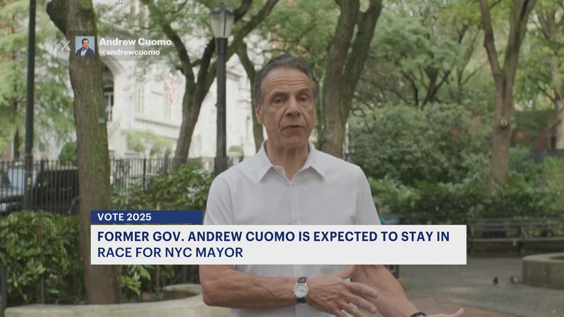 News 12 | New York | Cuomo staying in NYC mayor’s race as independent ...