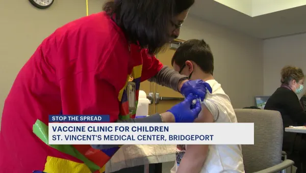 Bridgeport medical center hosts COVID-19 vaccine clinic for kids 5 to 11