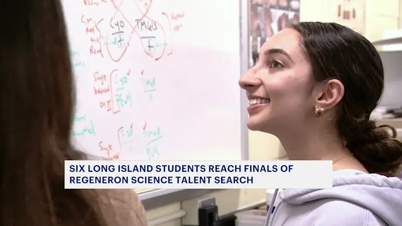 Story image: 6 Long Island high school students teach finals in prestigious Regeneron Science Talent Search