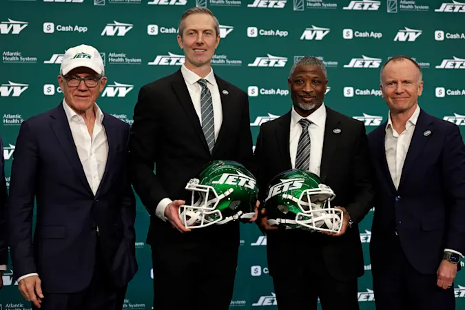 Story image: 'Get ready for the ride.' Jets formally introduce new head coach and GM