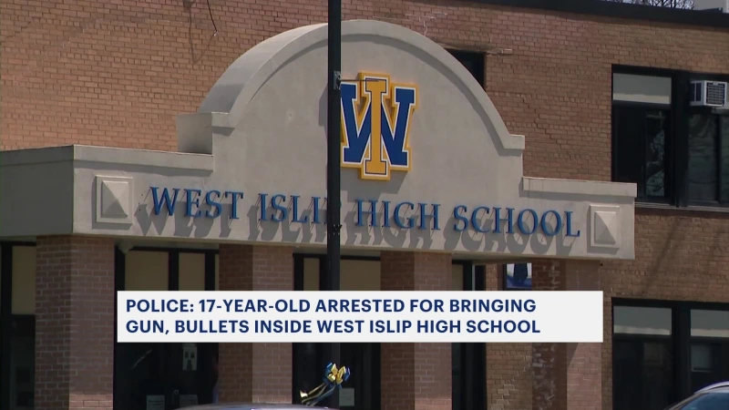 Story image: Police: Student, 17, charged with multiple felonies for bringing unloaded gun and bullets to school