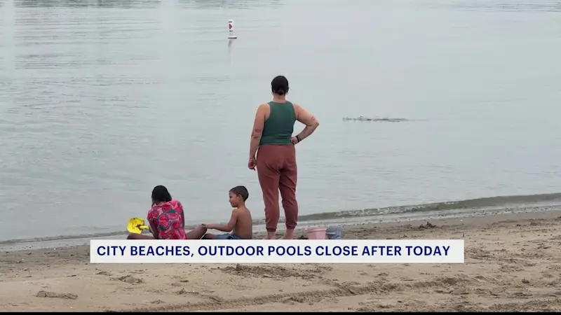 Story image: NYC summer pool and beach season comes to an end