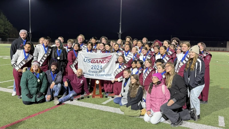 Story image: Jersey Proud: Nutley High School marching band wins national championship