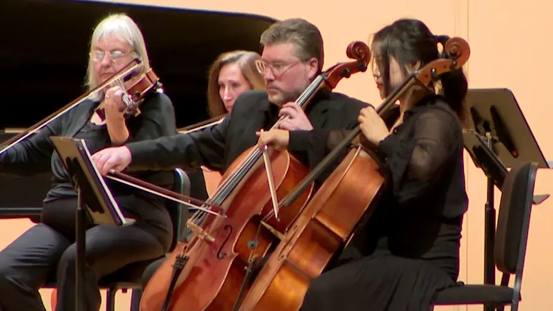 Story image: 'The voices and music live on.' Restored violins from the Holocaust bring hope and education