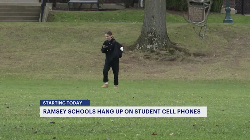 Story image: Ramsey High School begins cellphone ban for students