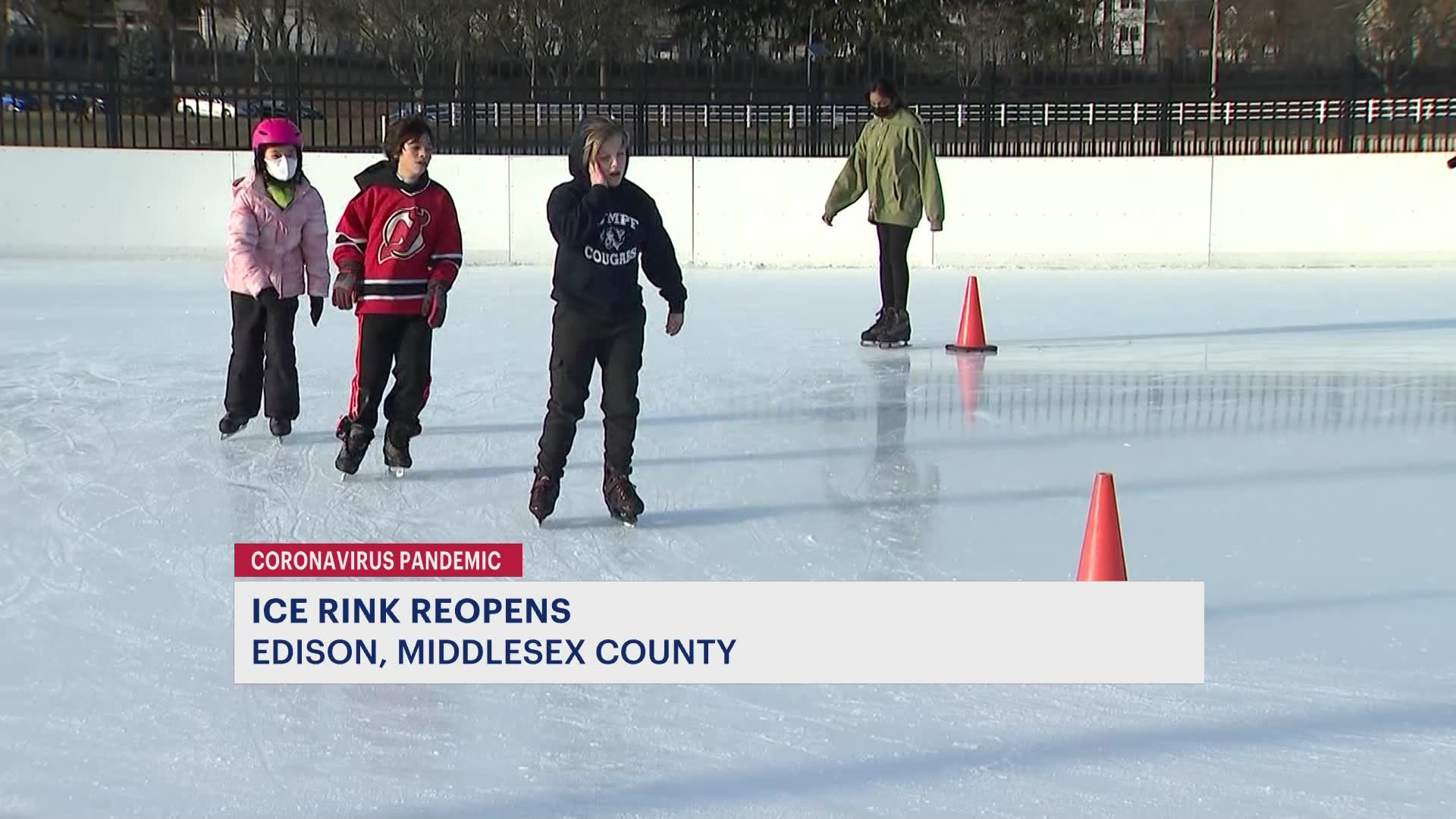 Outdoor ice skating at Edison’s Roosevelt Park reopens
