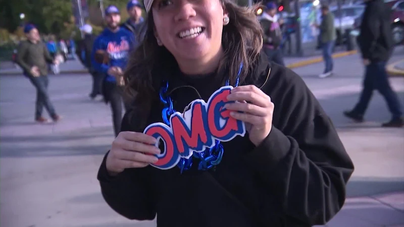 Story image: News 12 speaks to Mets 'OMG' sign creator