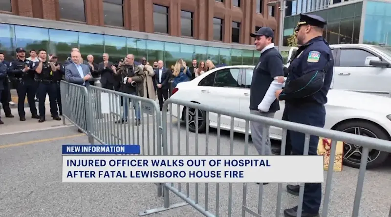 Story image: Lewisboro Police Officer Joseph Briggs honored in walk out ceremony