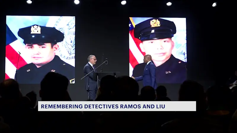 Story image: Slain NYPD detectives remembered on 10 years later