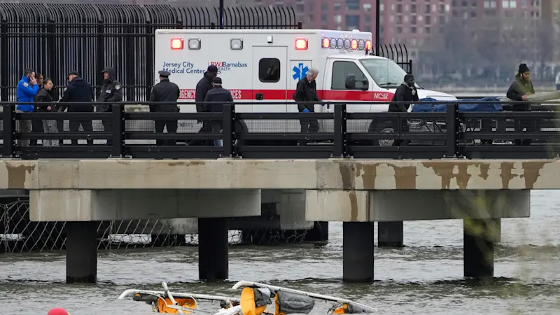 Story image: NYC helicopter that crashed and killed 6 last year shows signs of bird strike, NTSB says