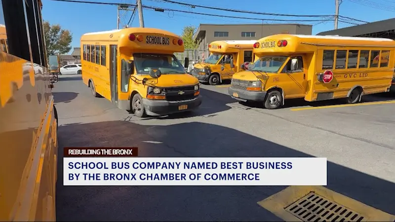 Story image: Local bus company awarded 'best business' for moving most vulnerable children across The Bronx