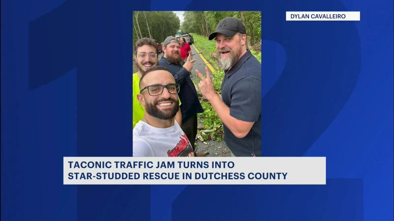 Story image: 'Stranger Things' have happened:  Actor helps Carmel man remove fallen tree from Taconic State Parkway