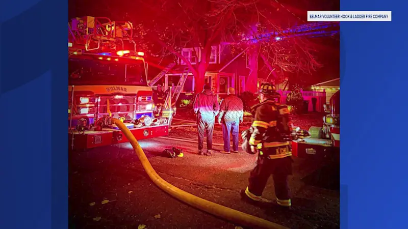 Story image: Crews rescue 2 dogs from Belmar house fire