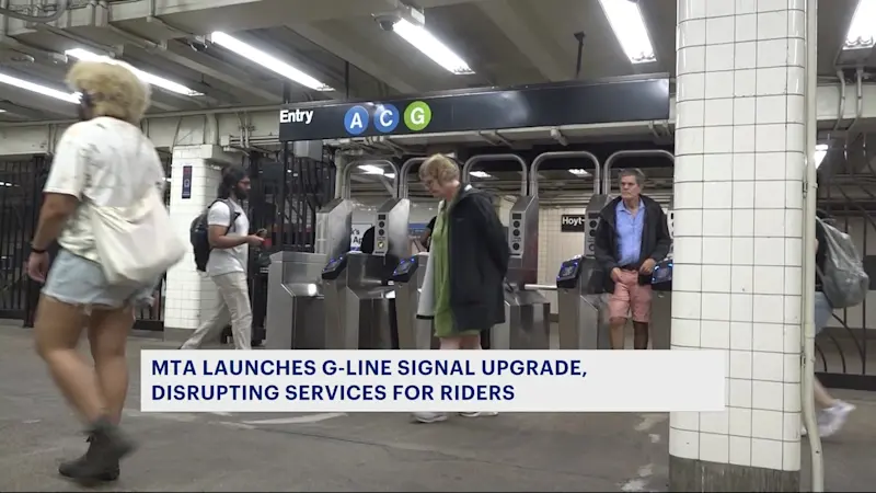 Story image: MTA launches G line signal upgrade; disrupts service for Brooklyn riders