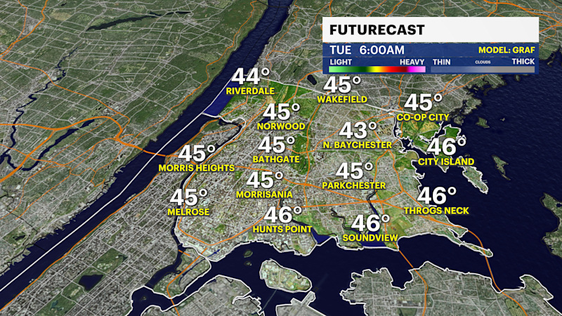 Story image: Chilly to cold weather arrives to The Bronx