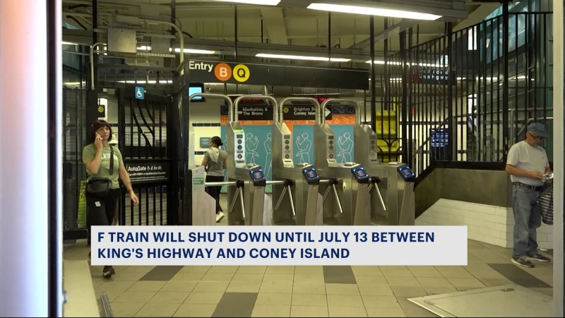 Story image: F train to shut down for the next 2 weeks amid signal modernization efforts