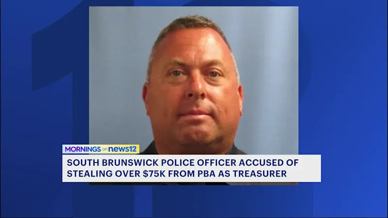 Story image: Officer accused of stealing $75K from union in South Brunswick