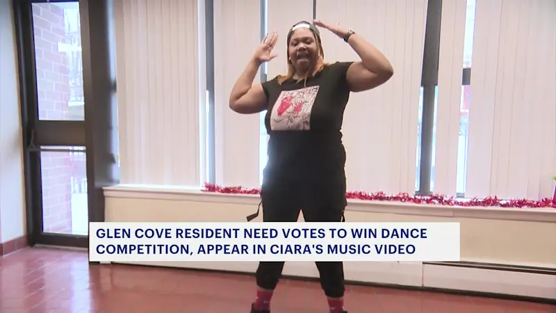 Story image: Glen Cove resident competing for votes for chance to dance in a Ciara music video  