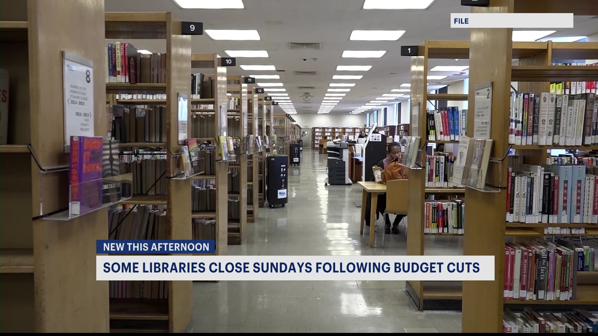 由于预算削减，纽约市一些图书馆将开始在星期日关闭