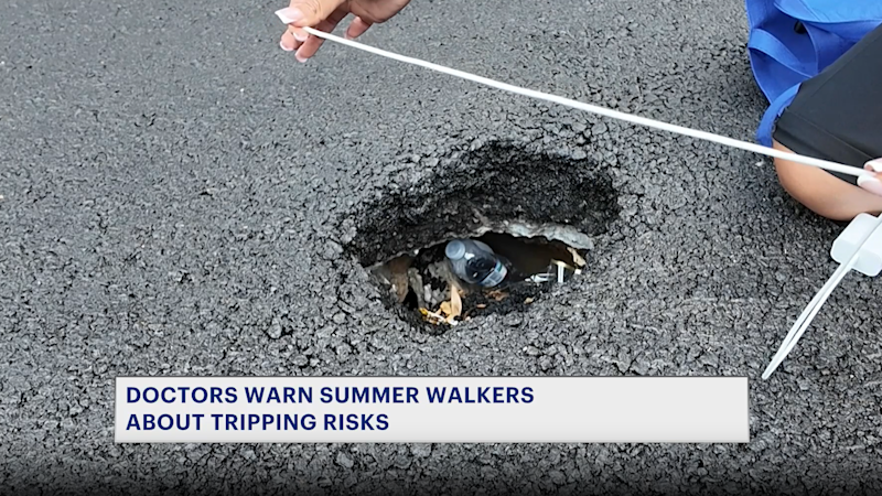 Story image: Potholes, uneven pavement contribute to rise in summer ankle injuries, doctors say